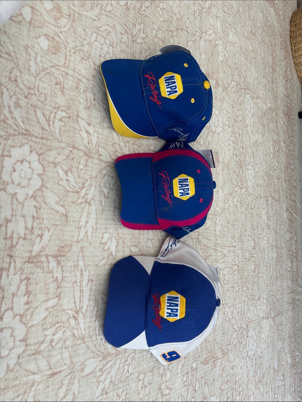 NAPA Racing Men's Blue and Yellow Baseball Cap